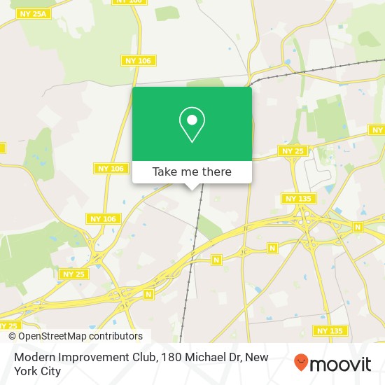 Mapa de Modern Improvement Club, 180 Michael Dr