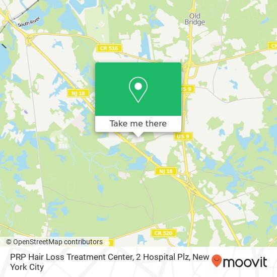 PRP Hair Loss Treatment Center, 2 Hospital Plz map