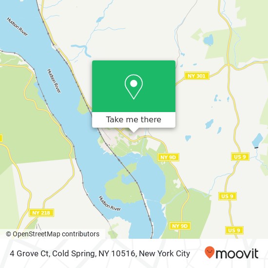 Mapa de 4 Grove Ct, Cold Spring, NY 10516