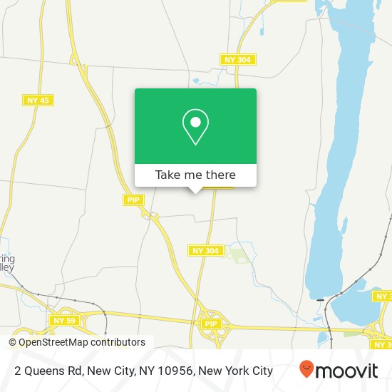Mapa de 2 Queens Rd, New City, NY 10956