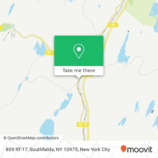 Mapa de 809 RT-17, Southfields, NY 10975