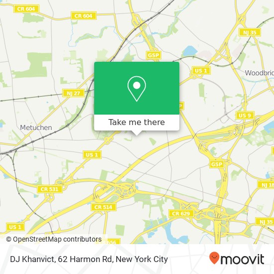 Mapa de DJ Khanvict, 62 Harmon Rd
