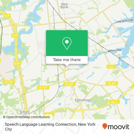 Speech Language Learning Connection, 1131 Broad St map