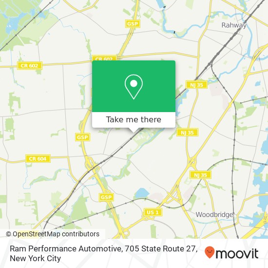 Mapa de Ram Performance Automotive, 705 State Route 27