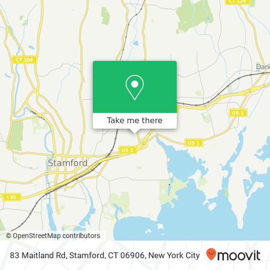 83 Maitland Rd, Stamford, CT 06906 map