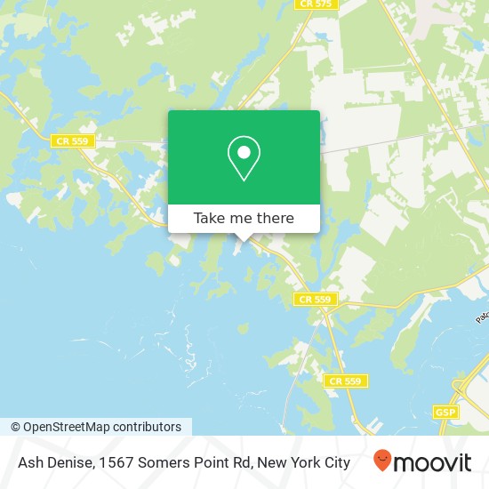 Ash Denise, 1567 Somers Point Rd map