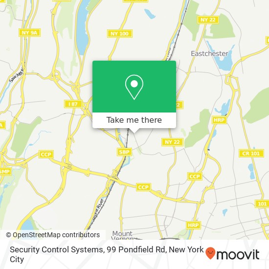 Mapa de Security Control Systems, 99 Pondfield Rd