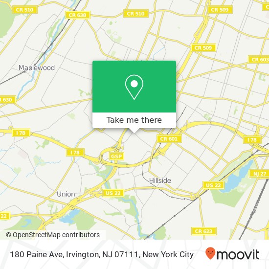 180 Paine Ave, Irvington, NJ 07111 map
