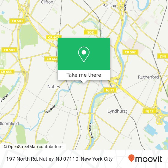 197 North Rd, Nutley, NJ 07110 map