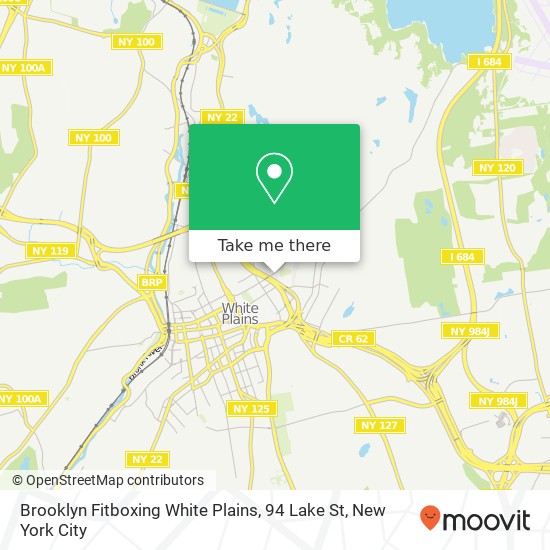 Mapa de Brooklyn Fitboxing White Plains, 94 Lake St