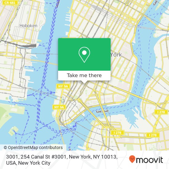 3001, 254 Canal St #3001, New York, NY 10013, USA map