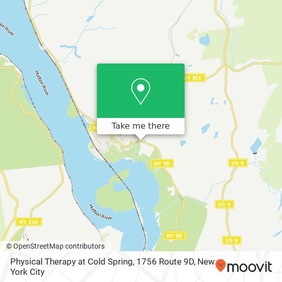 Mapa de Physical Therapy at Cold Spring, 1756 Route 9D
