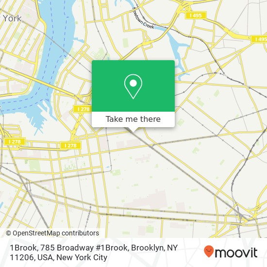 1Brook, 785 Broadway #1Brook, Brooklyn, NY 11206, USA map