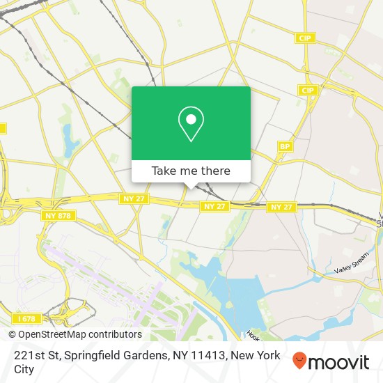 Mapa de 221st St, Springfield Gardens, NY 11413