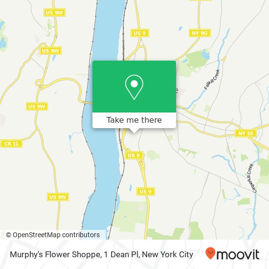 Murphy's Flower Shoppe, 1 Dean Pl map