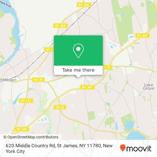 620 Middle Country Rd, St James, NY 11780 map