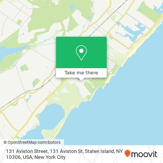 Mapa de 131 Aviston Street, 131 Aviston St, Staten Island, NY 10306, USA