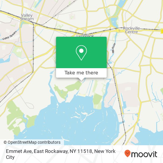 Mapa de Emmet Ave, East Rockaway, NY 11518