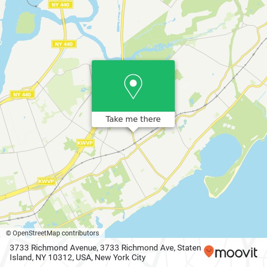3733 Richmond Avenue, 3733 Richmond Ave, Staten Island, NY 10312, USA map