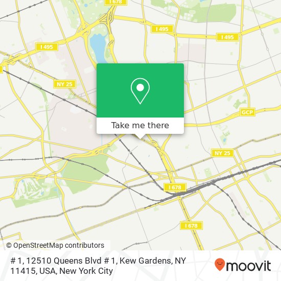 # 1, 12510 Queens Blvd # 1, Kew Gardens, NY 11415, USA map