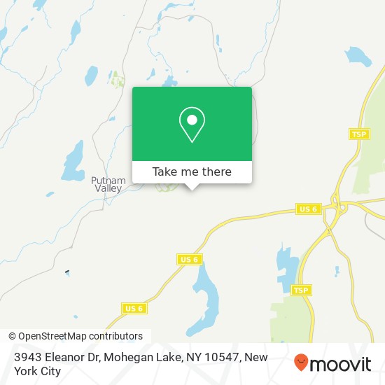 3943 Eleanor Dr, Mohegan Lake, NY 10547 map
