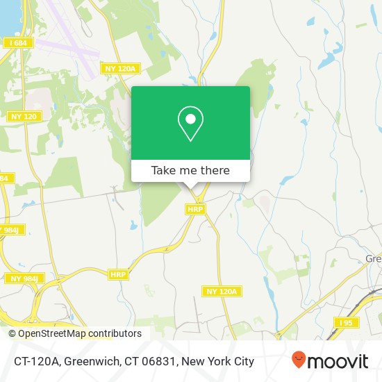 Mapa de CT-120A, Greenwich, CT 06831