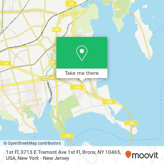 1st Fl, 3713 E Tremont Ave 1st Fl, Bronx, NY 10465, USA map