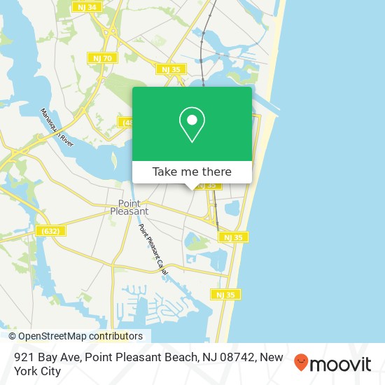 921 Bay Ave, Point Pleasant Beach, NJ 08742 map