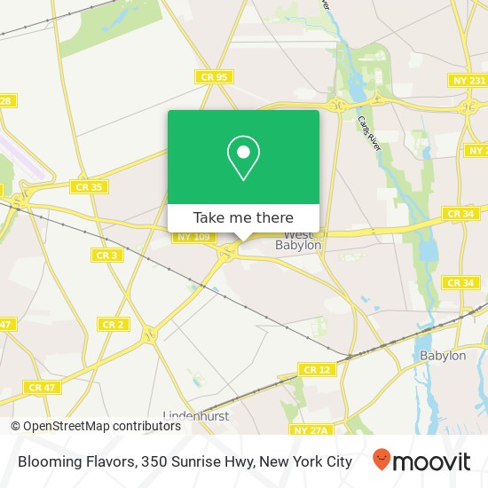 Mapa de Blooming Flavors, 350 Sunrise Hwy