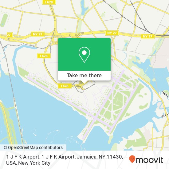 1 J F K Airport, 1 J F K Airport, Jamaica, NY 11430, USA map