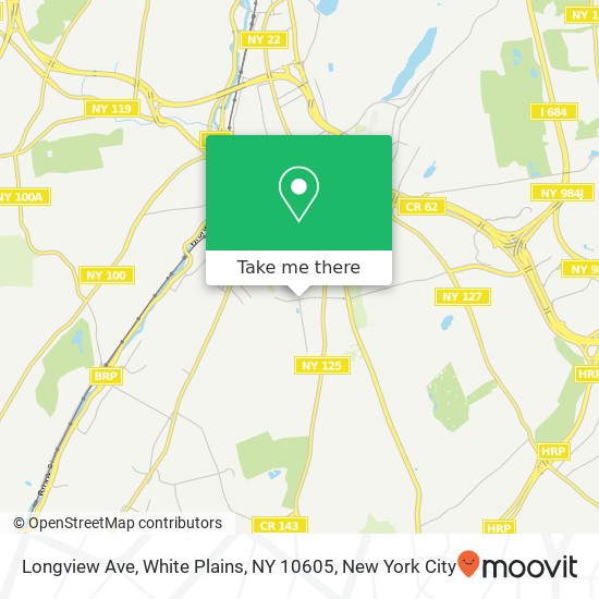 Longview Ave, White Plains, NY 10605 map