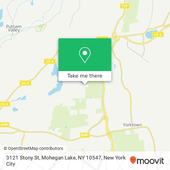 3121 Stony St, Mohegan Lake, NY 10547 map