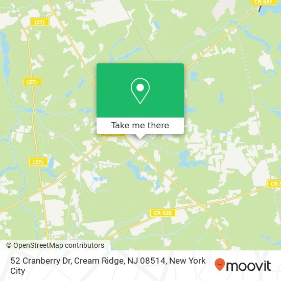 52 Cranberry Dr, Cream Ridge, NJ 08514 map