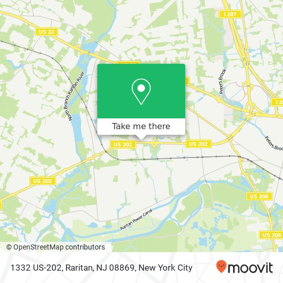 Mapa de 1332 US-202, Raritan, NJ 08869