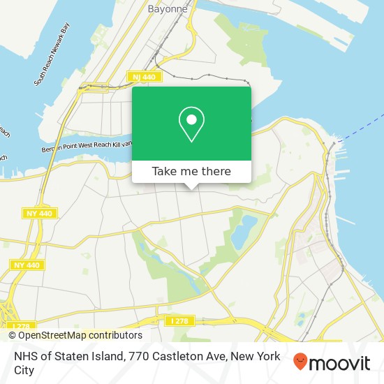 Mapa de NHS of Staten Island, 770 Castleton Ave