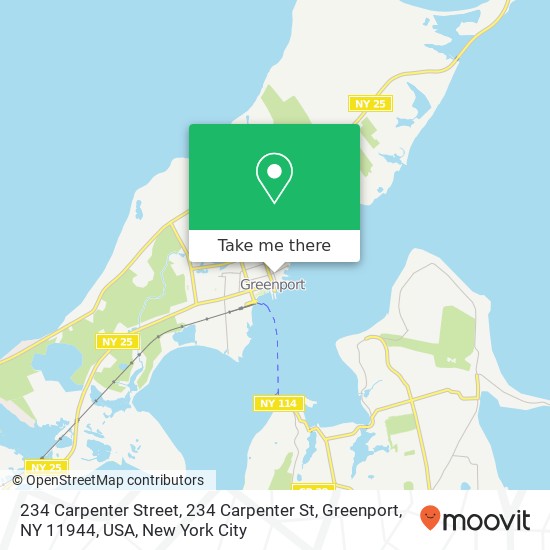 234 Carpenter Street, 234 Carpenter St, Greenport, NY 11944, USA map