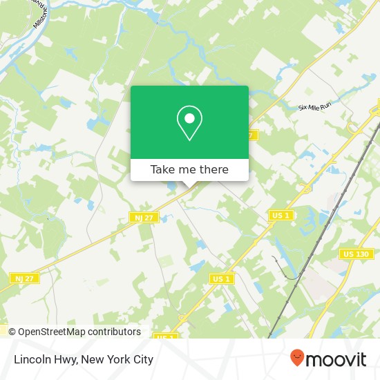 Mapa de Lincoln Hwy, Franklin Park, NJ 08823