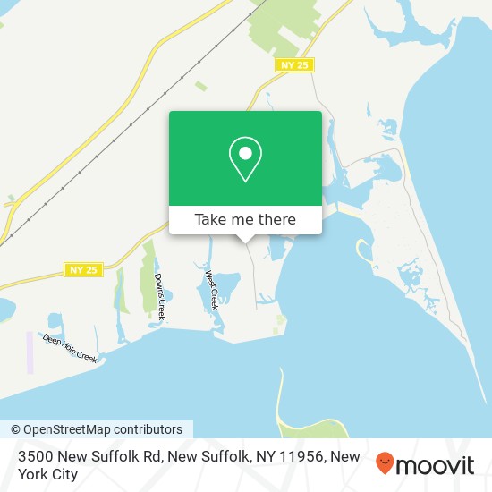 Mapa de 3500 New Suffolk Rd, New Suffolk, NY 11956