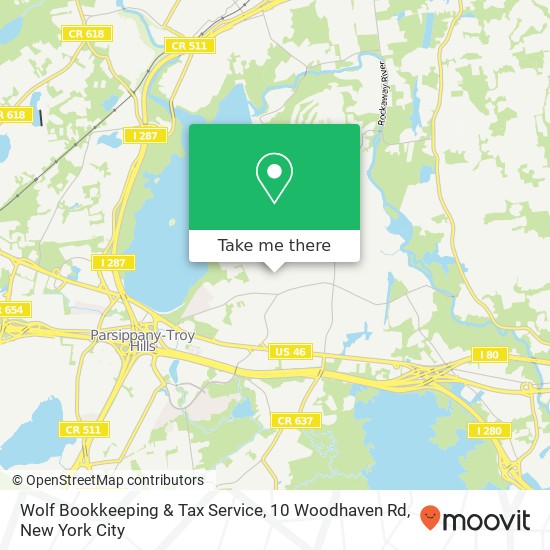 Wolf Bookkeeping & Tax Service, 10 Woodhaven Rd map
