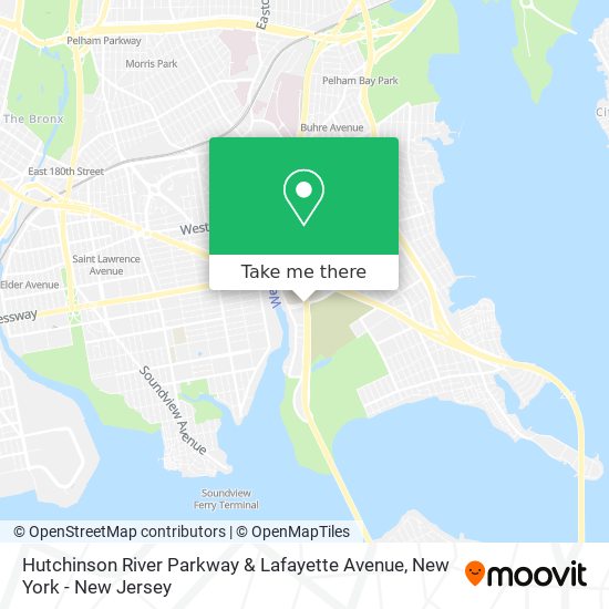 Hutchinson River Parkway & Lafayette Avenue map