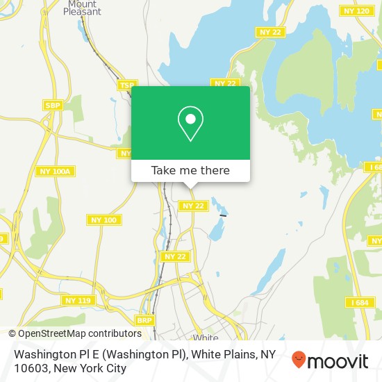 Mapa de Washington Pl E (Washington Pl), White Plains, NY 10603