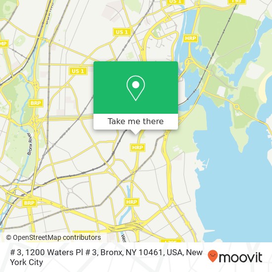 Mapa de # 3, 1200 Waters Pl # 3, Bronx, NY 10461, USA