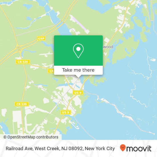 Railroad Ave, West Creek, NJ 08092 map