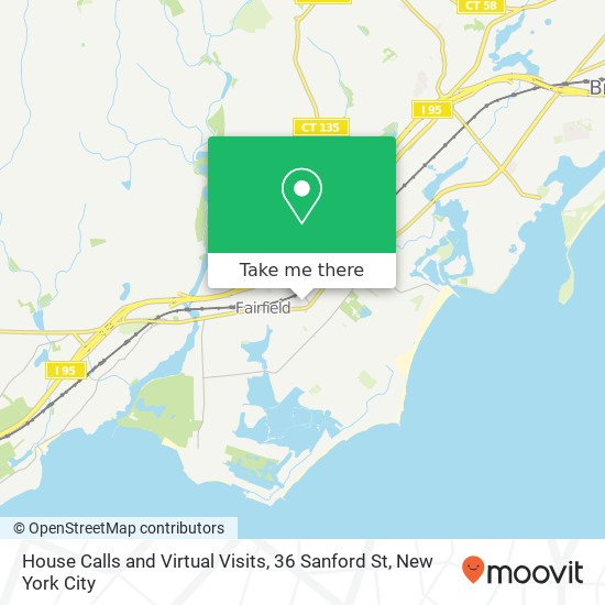 House Calls and Virtual Visits, 36 Sanford St map