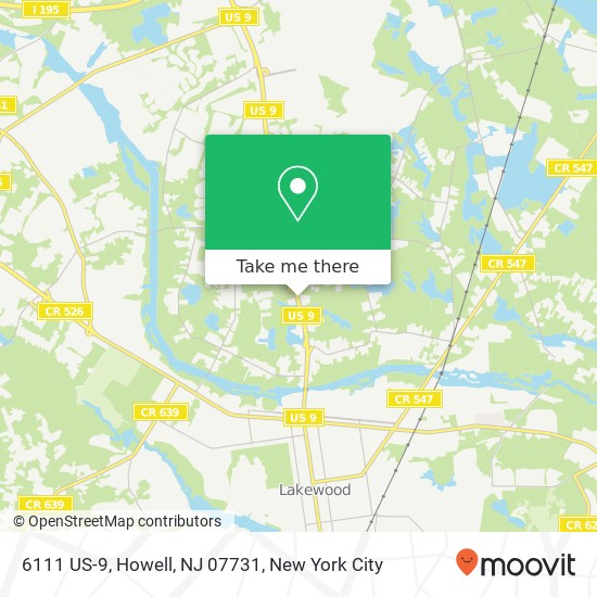 6111 US-9, Howell, NJ 07731 map