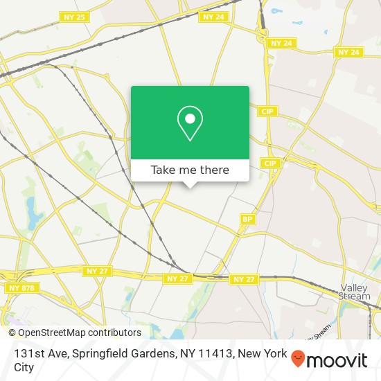 131st Ave, Springfield Gardens, NY 11413 map