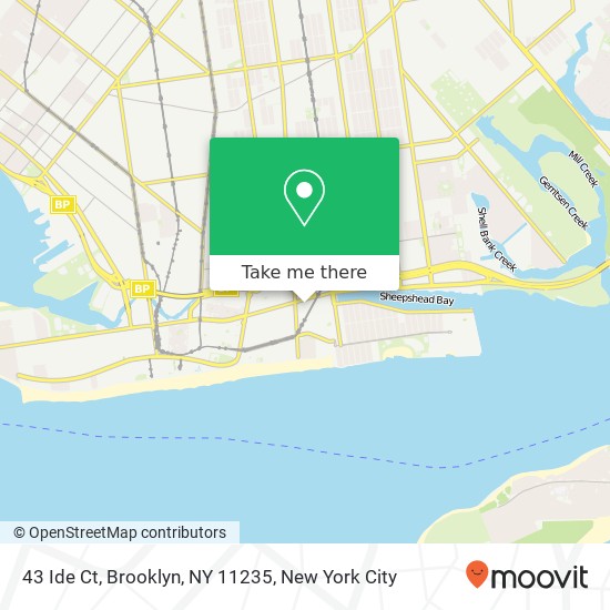 Mapa de 43 Ide Ct, Brooklyn, NY 11235