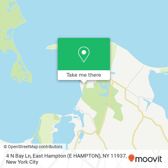 4 N Bay Ln, East Hampton (E HAMPTON), NY 11937 map