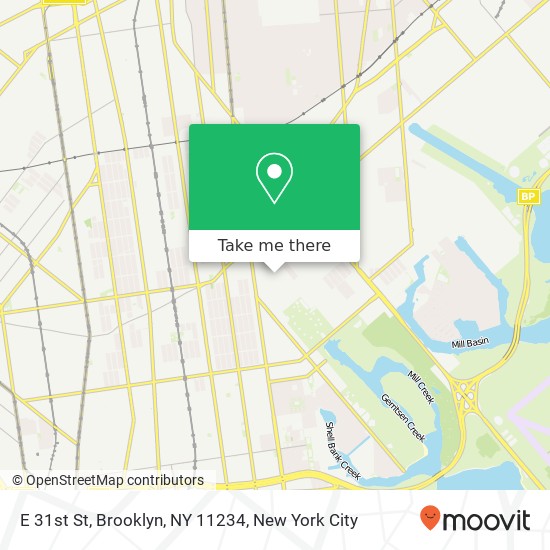 E 31st St, Brooklyn, NY 11234 map