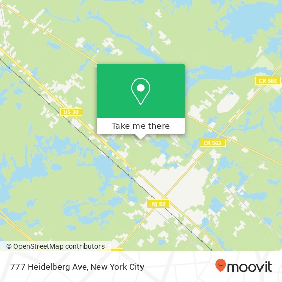 Mapa de 777 Heidelberg Ave, Egg Harbor City, NJ 08215